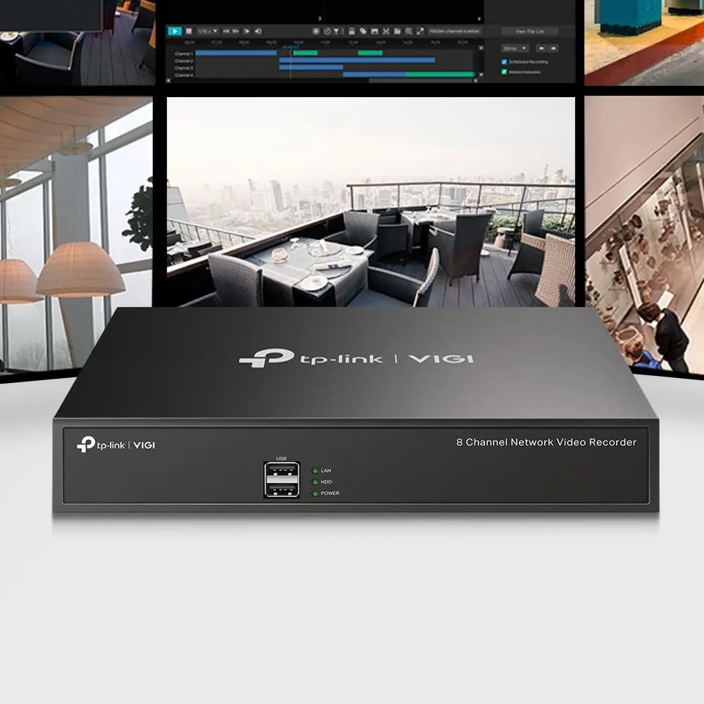 IP видеорегистратор TP-Link VIGI NVR1008H (Black) - 3