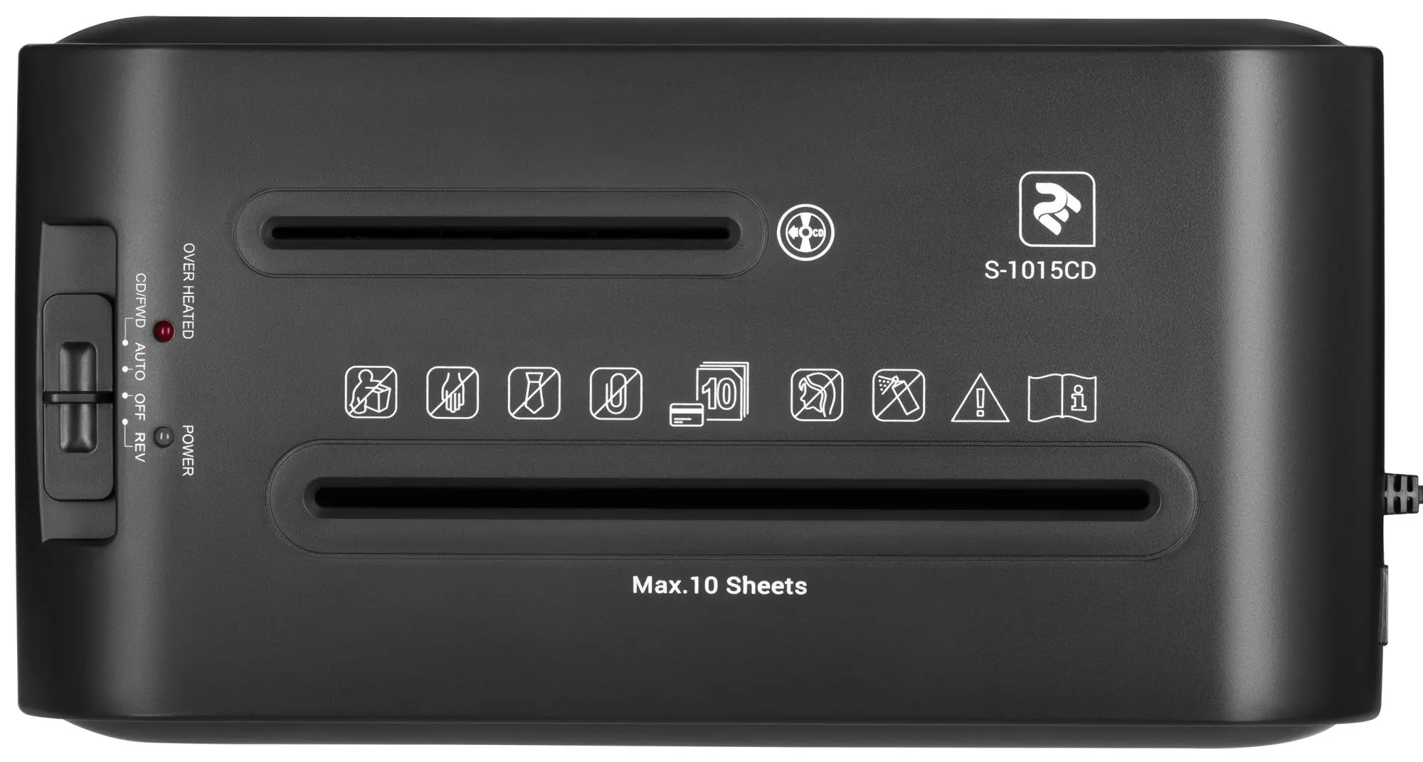 Шредер 2E S-1015CD (Black/White)