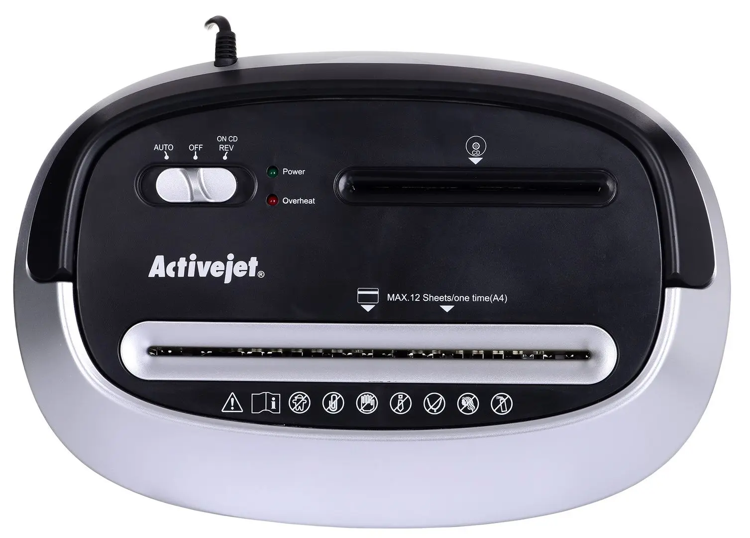Distrugator de documente Activejet ASH-1201D (Black) - 5