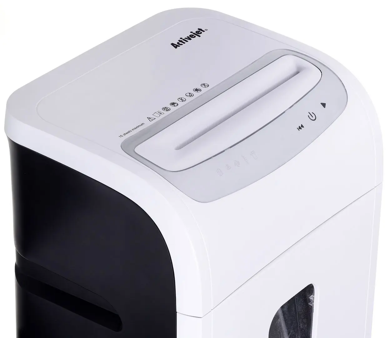 Шредер Activejet ASH-1602M (White/Black)