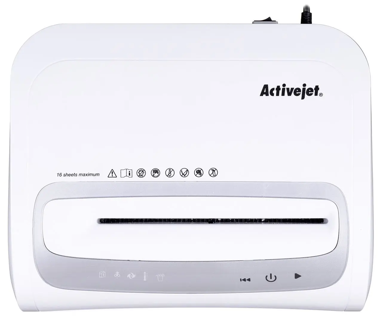 Шредер Activejet ASH-1602M (White/Black)