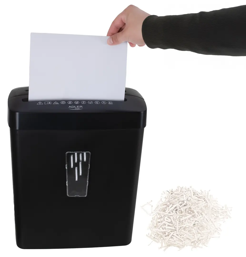 Distrugator de documente Adler AD 1037 (Black)