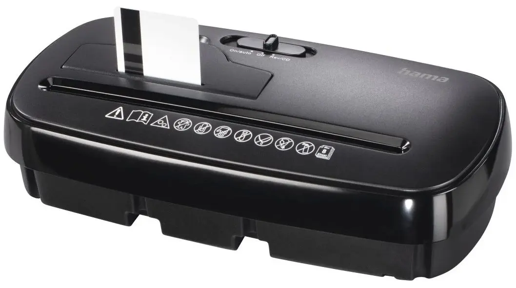Distrugator de documente Hama Basic S8CD (Black)