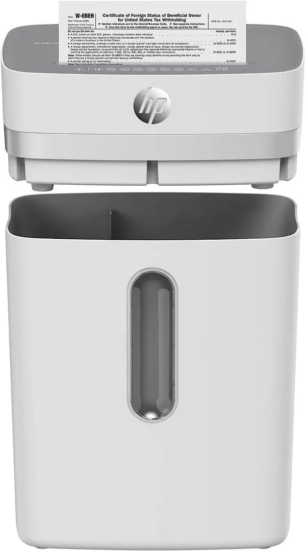 Шредер HP OneShred 12CC (White/Grey)