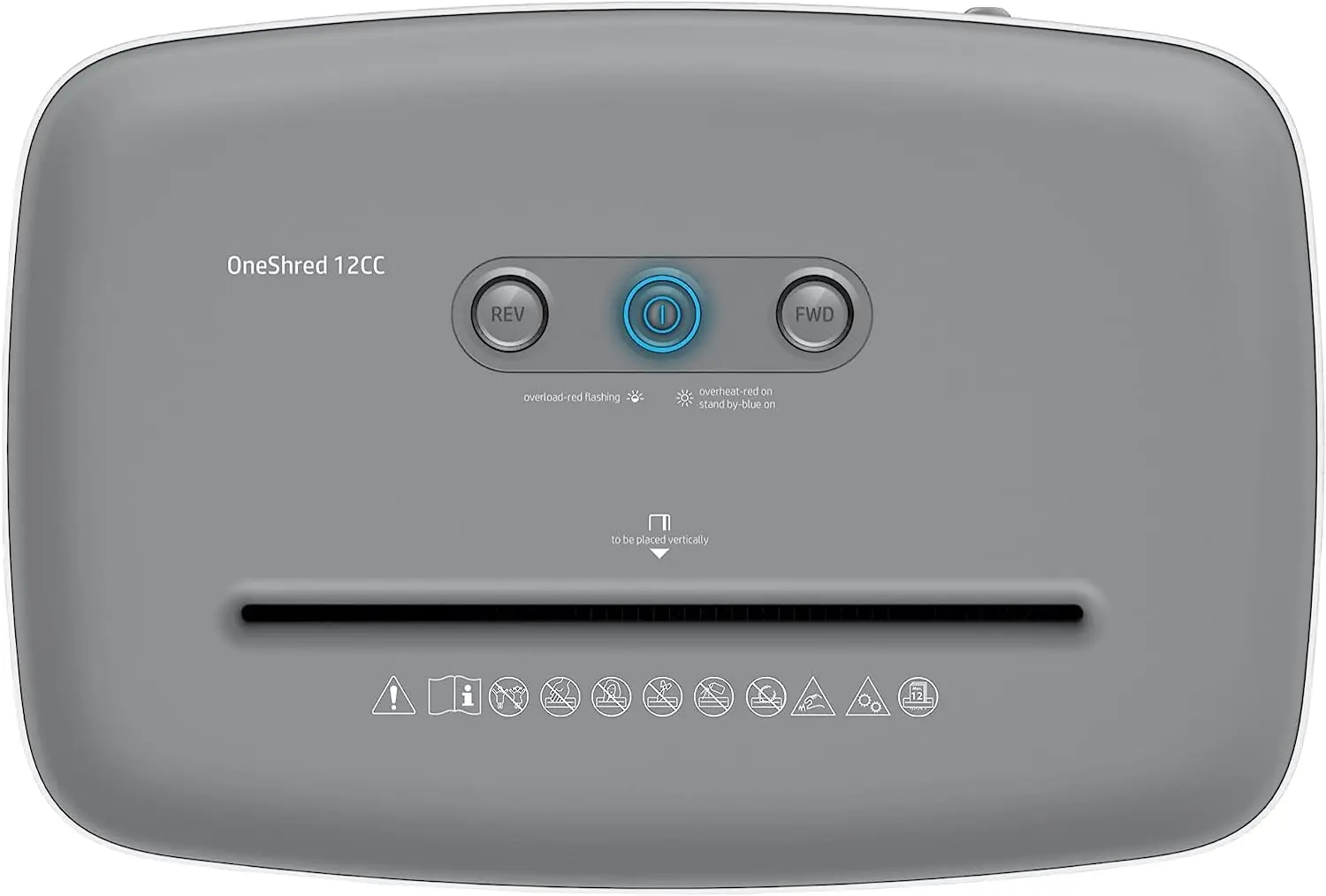 Шредер HP OneShred 12CC (White/Grey)