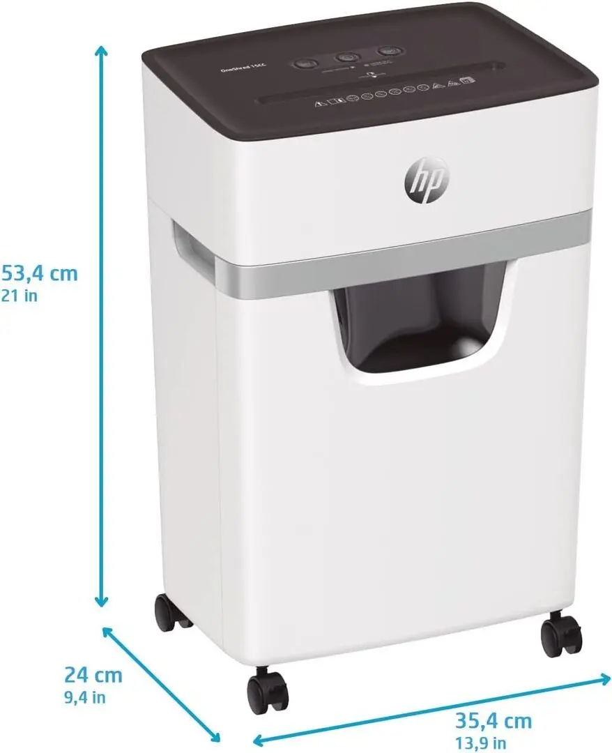 Шредер HP OneShred 15CC (White/Black)