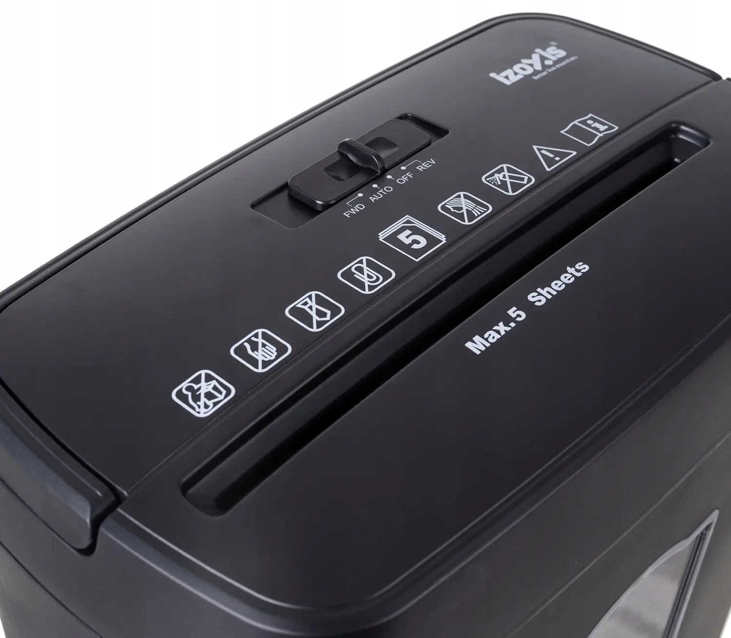 Distrugator de documente Izoxis 25663 (Black)