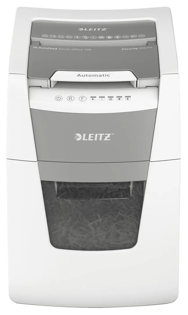 Distrugator de documente Leitz IQ Autofeed 80110000 (White/Grey)