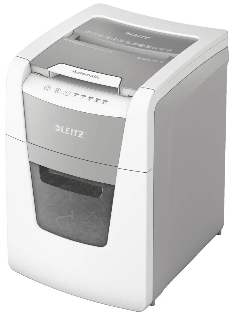 Distrugator de documente Leitz IQ Autofeed 80110000 (White/Grey)