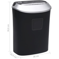 Шредер VidaXL 51552 (Black) Thumb
