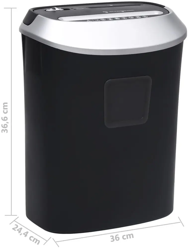 Шредер VidaXL 51552 (Black) - 8