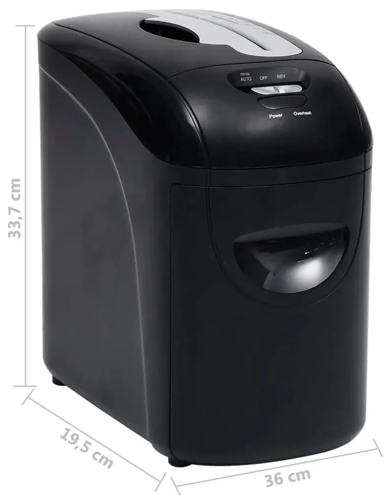Distrugator de documente VidaXL 51553 (Black) - 8