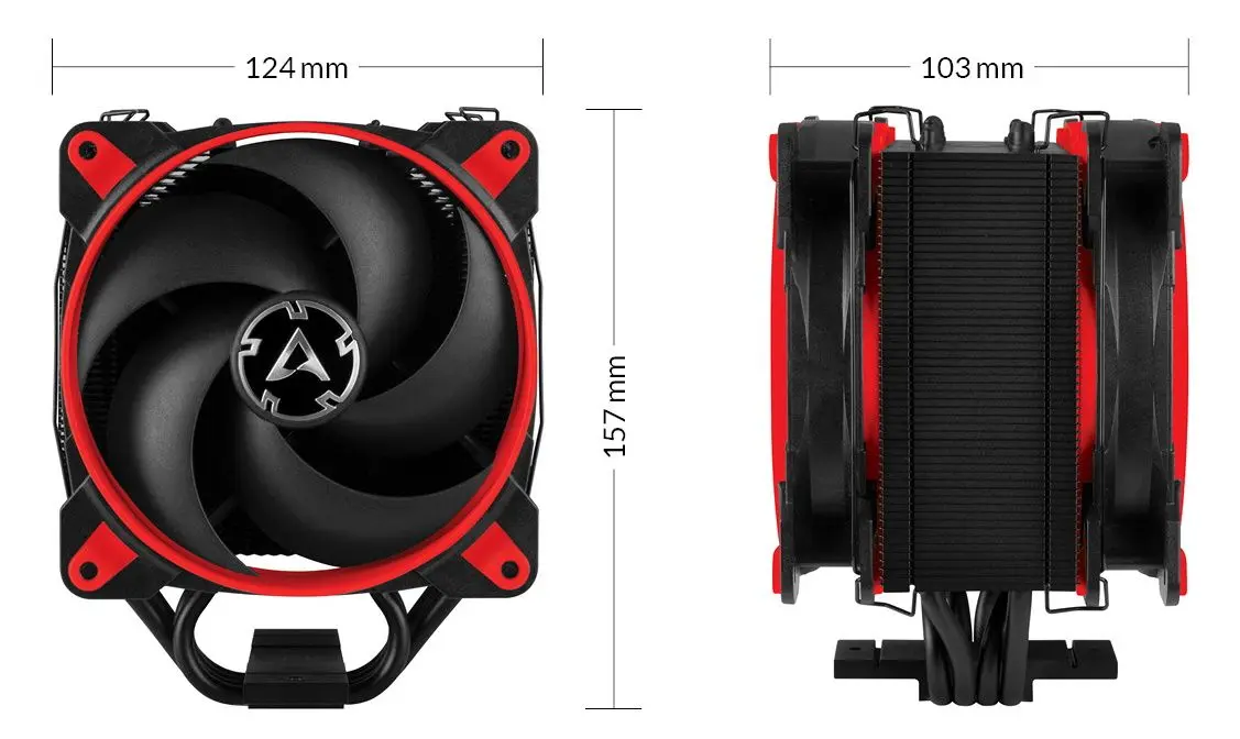 Cooler Arctic Freezer 34 eSports Duo Red (ACFRE00060A) - 6