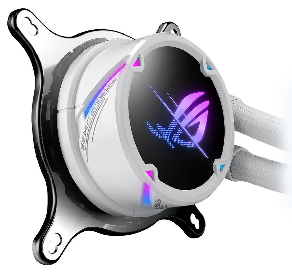 Система жидкостного охлаждения Asus Rog Strix LC II 240 ARGB White Edition (90RC00E2-M0UAY2) - 2