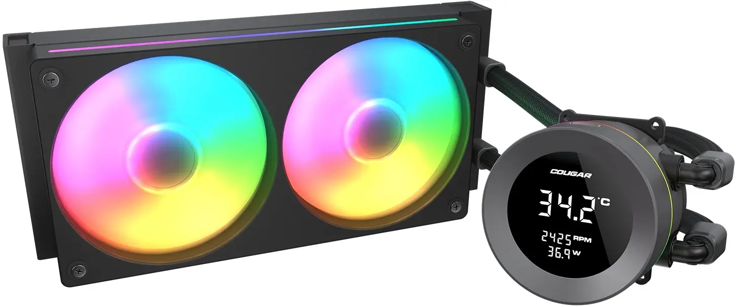 Система жидкостного охлаждения Cougar Poseidon Vistek ARGB 240 (Black)