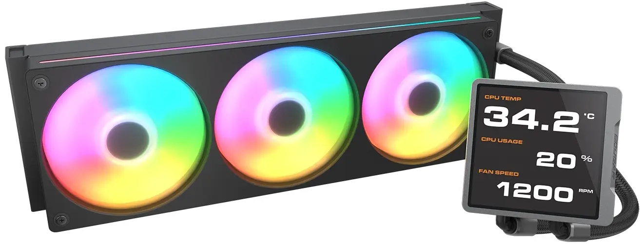 Система жидкостного охлаждения Cougar Poseidon Vistek Pro ARGB 360 (Black)