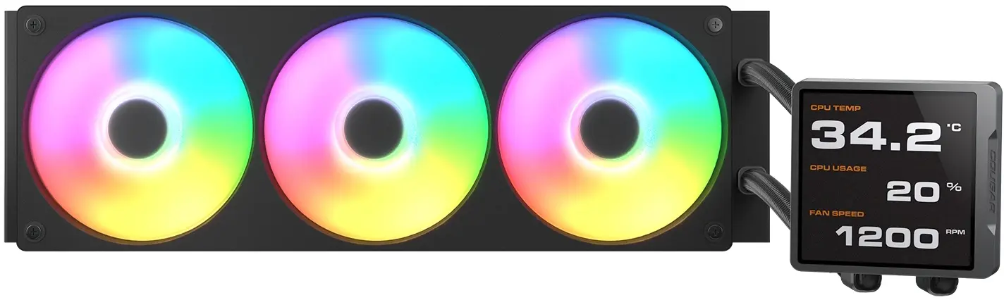 Система жидкостного охлаждения Cougar Poseidon Vistek Pro ARGB 360 (Black)