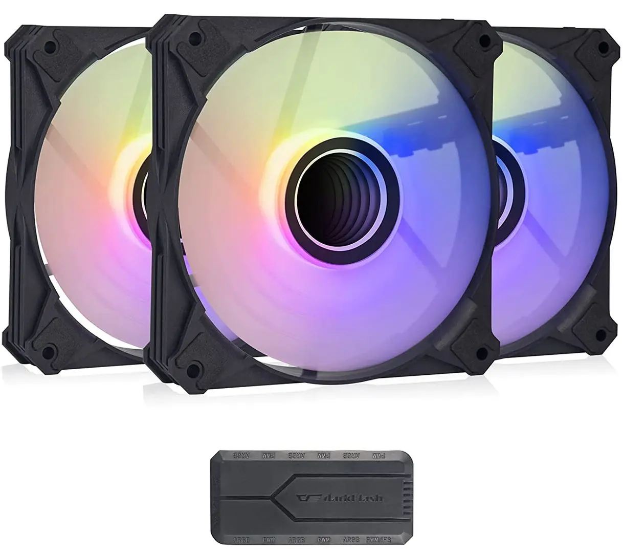 Комплект вентиляторов для корпуса 3в1 Darkflash Infinity 8 (Black) - 3