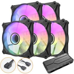 Комплект вентиляторов для корпуса 5в1 Darkflash Infinity 8 (Black) Thumb