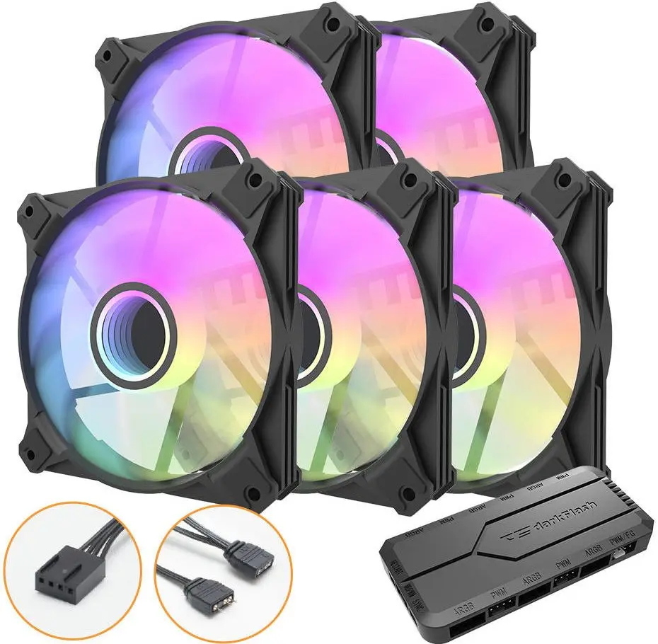 Комплект вентиляторов для корпуса 5в1 Darkflash Infinity 8 (Black) - 2