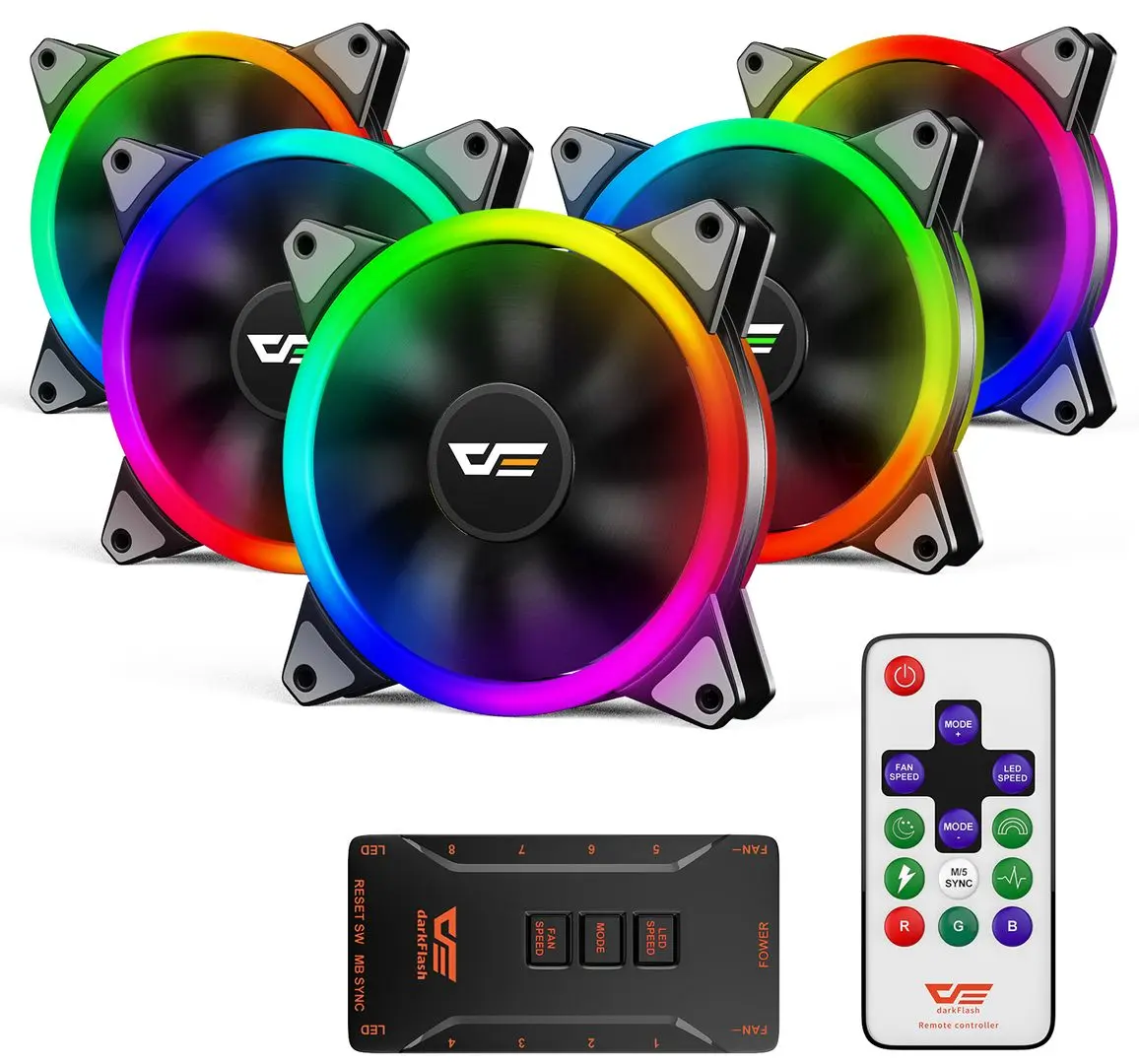 Комплект вентиляторов для корпуса Darkflash DR12 Pro (Black) - 2