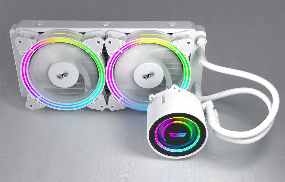 Система жидкостного охлаждения Darkflash TR240 (White) - 9