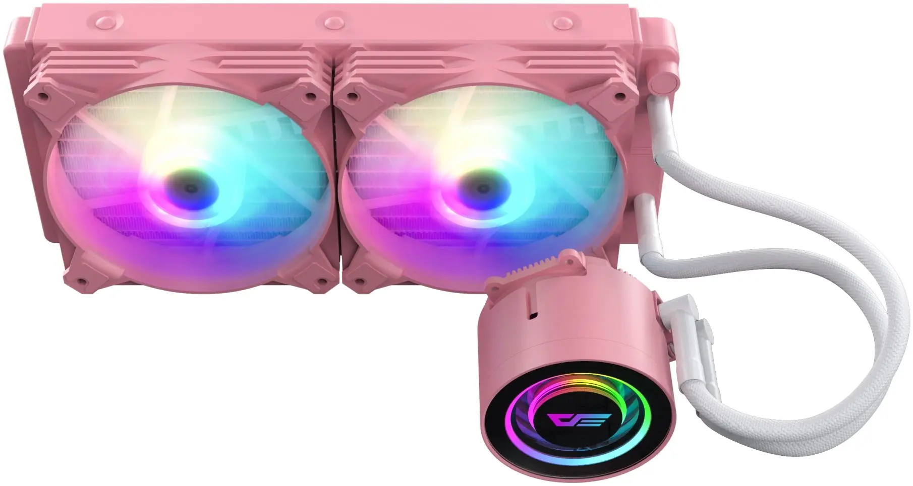 Система жидкостного охлаждения Darkflash Twister DX240 V2 (Pink) - 3