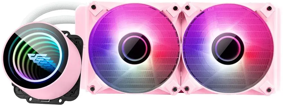 Система жидкостного охлаждения Darkflash Twister DX240 V2 (Pink)
