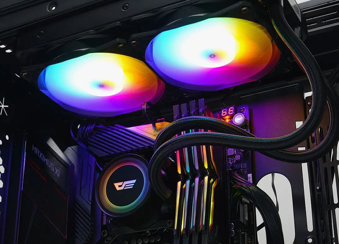 Cooler cu apa Darkflash Aura DA240 (Black) - 4