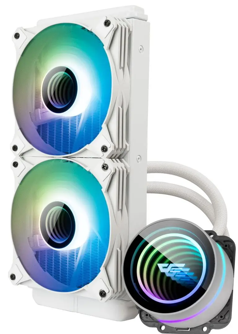 Водяное охлаждение Darkflash DX240 V2.6 (White) - 2
