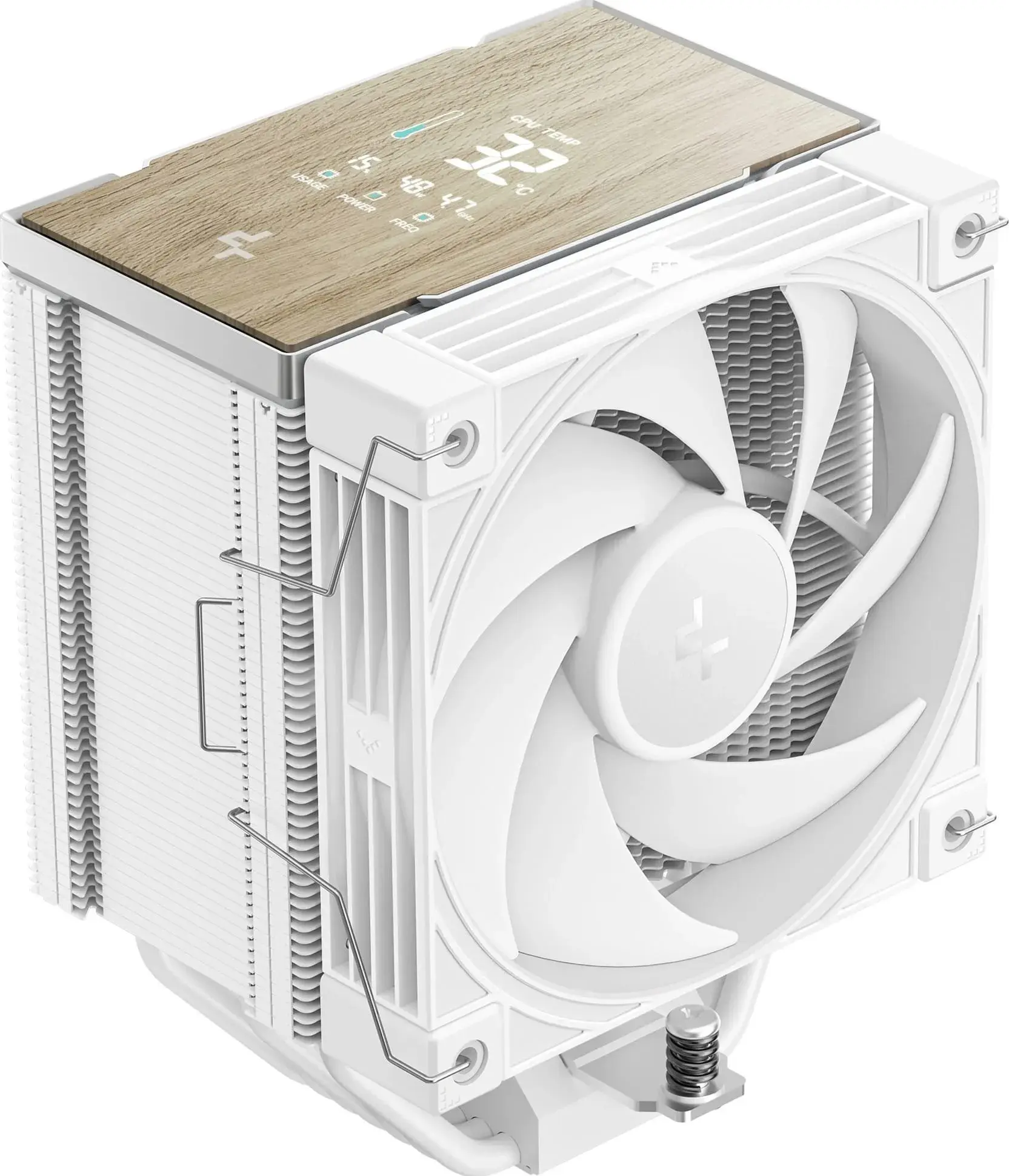 Cooler Deepcool AK700 Digital (White/Wood) - 2