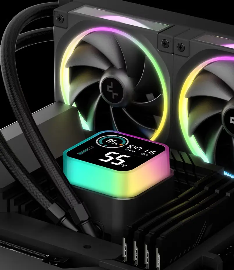 Система жидкостного охлаждения Deepcool LQ360 ULTRA ARGB (Black) - 8