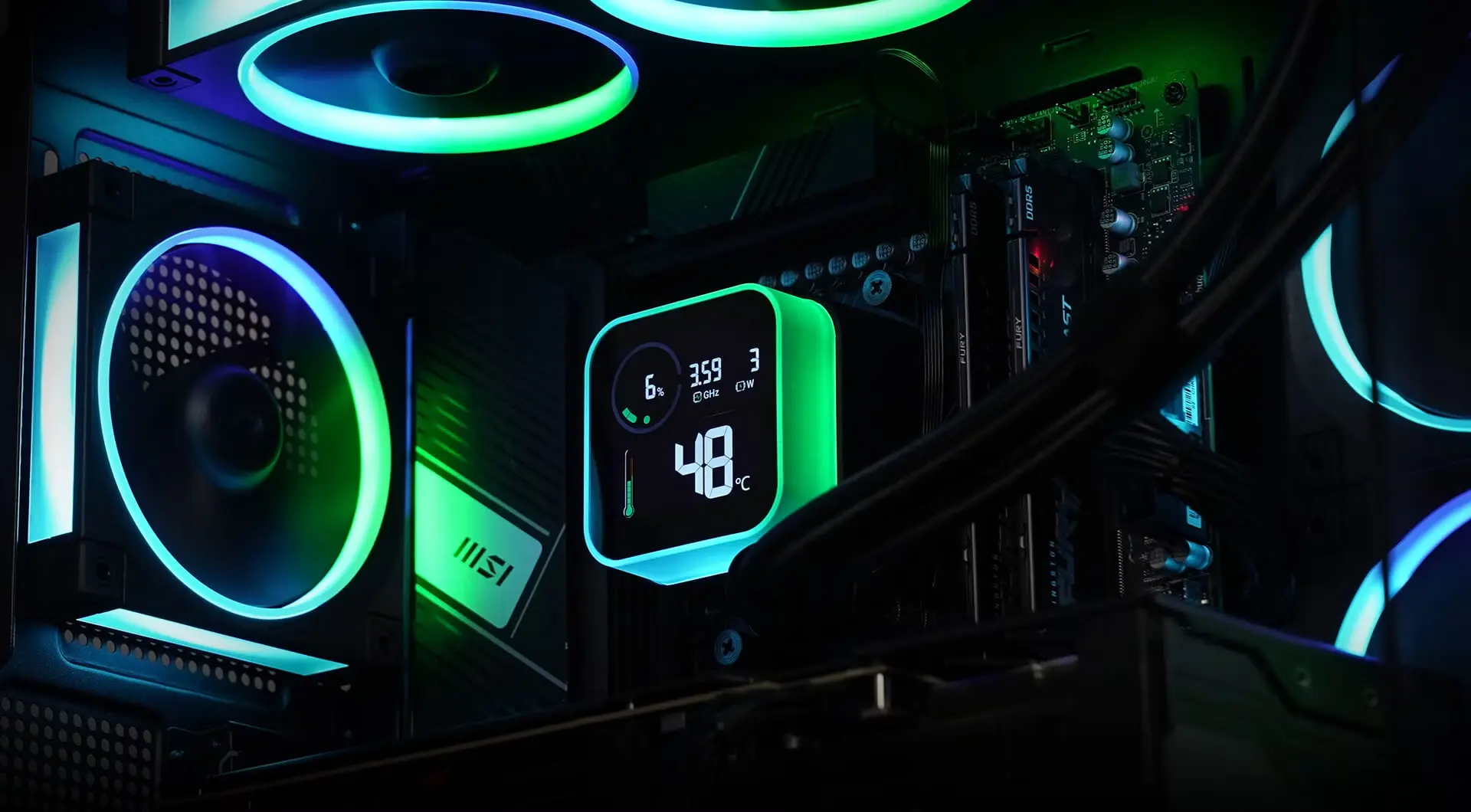 Система жидкостного охлаждения Deepcool LQ360 ULTRA ARGB (Black) - 9