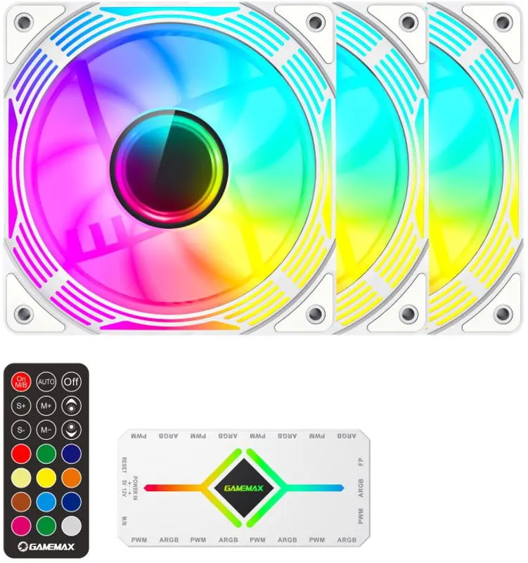 Set ventilatoare GameMax KF300 (White)