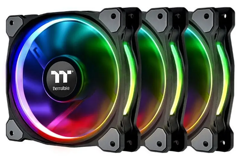 Set ventilatoare Thermaltake Riing 12 LED RGB (CL-F071-PL12SW-A)