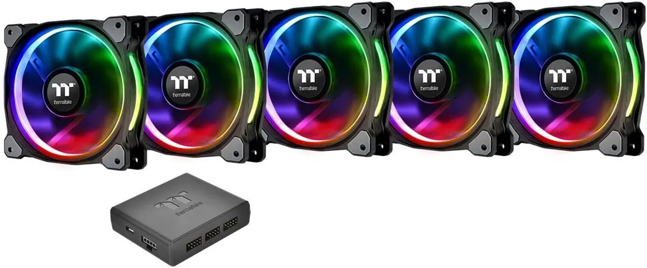 Комплект вентиляторов Thermaltake Riing Plus 12 RGB 5Pack (CL-F054-PL12SW-A)