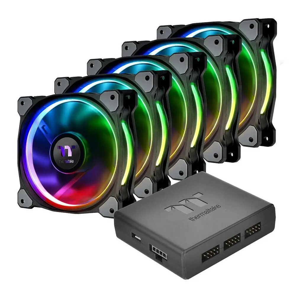 Set ventilatoare Thermaltake Riing Plus 14 RGB 5Pack (CL-F057-PL14SW-A)