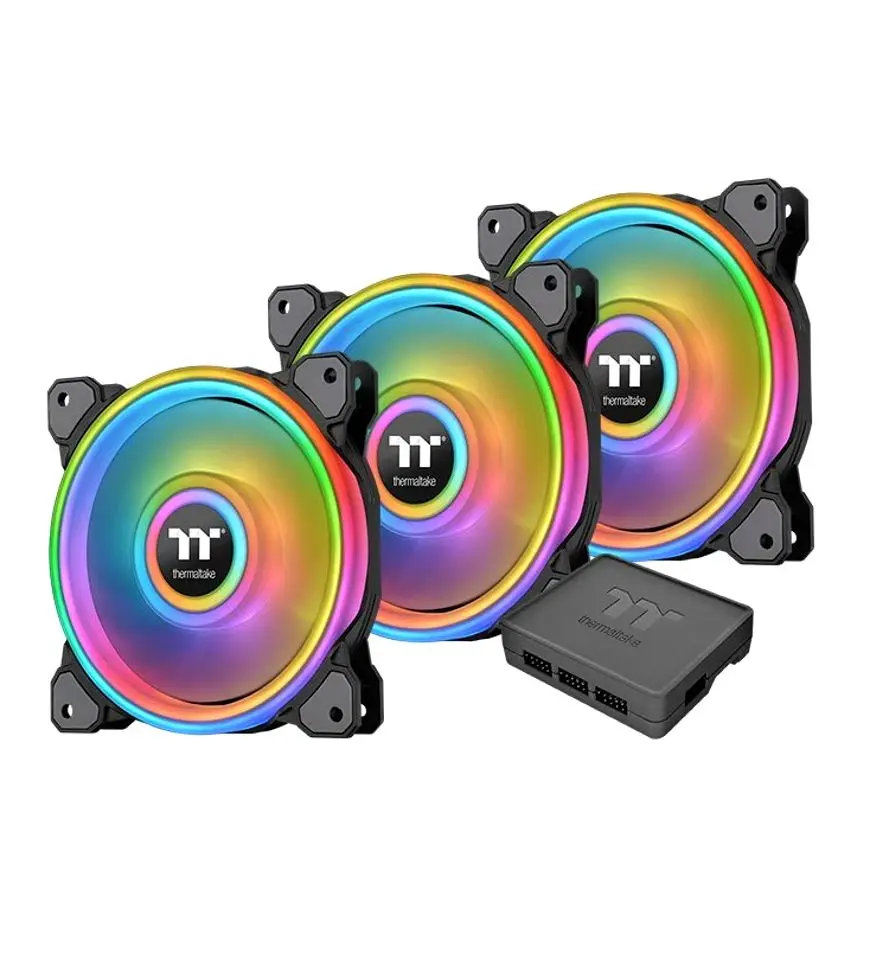 Set ventilatoare Thermaltake Riing Quad 12 RGB 3Pack (CL-F088-PL12SW-A)