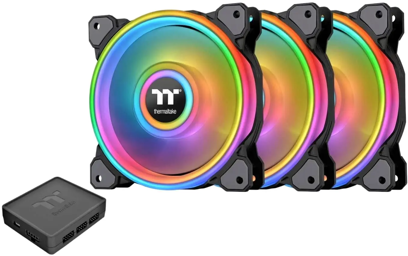 Set ventilatoare Thermaltake Riing Quad 14 RGB 3Pack (CL-F089-PL14SW-A)