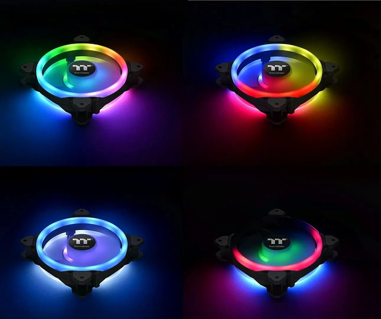 Комплект вентиляторов Thermaltake Riing Trio 12 RGB 3Pack (CL-F072-PL12SW-A) - 4