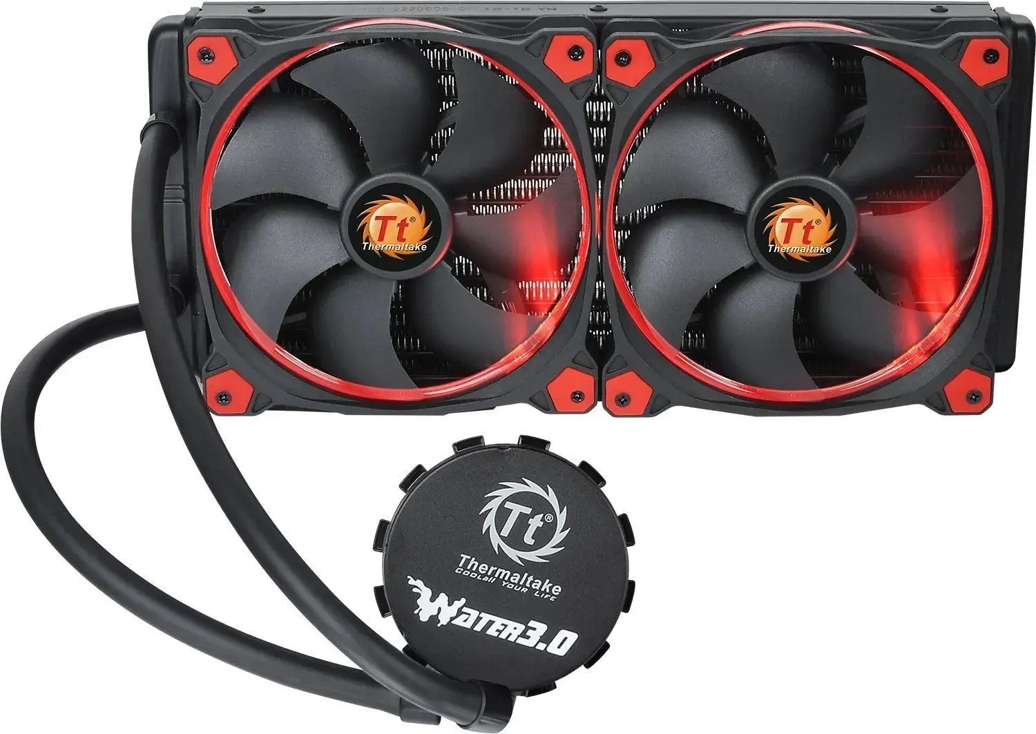 Sistem de racire cu lichid Thermaltake Water 3.0 Riing Red 280 (CL-W138-PL14RE-A)