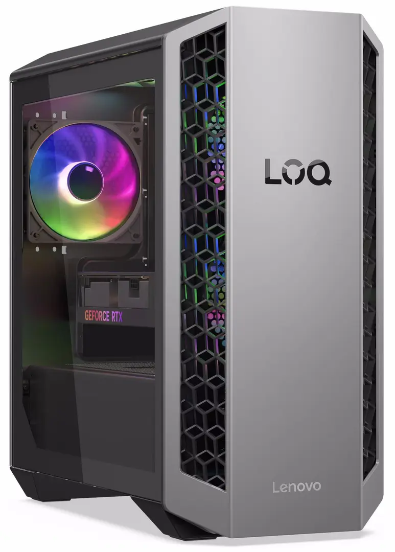 Системный блок Lenovo LOQ Tower 26ADR10 Ryzen 7 8745HX 32GB/1TB NoOS (Luna Gray/Eclipse Black)