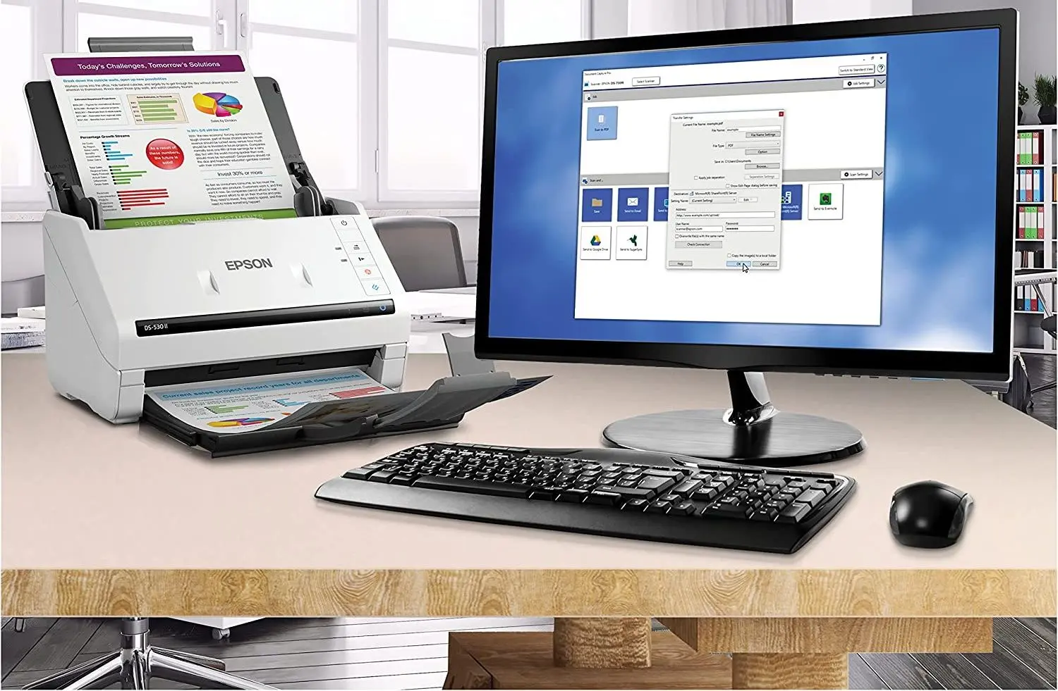 Scanner Epson DS-530II (Black/White)