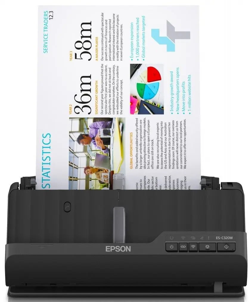 Scanner Epson ES-C320W (Black)