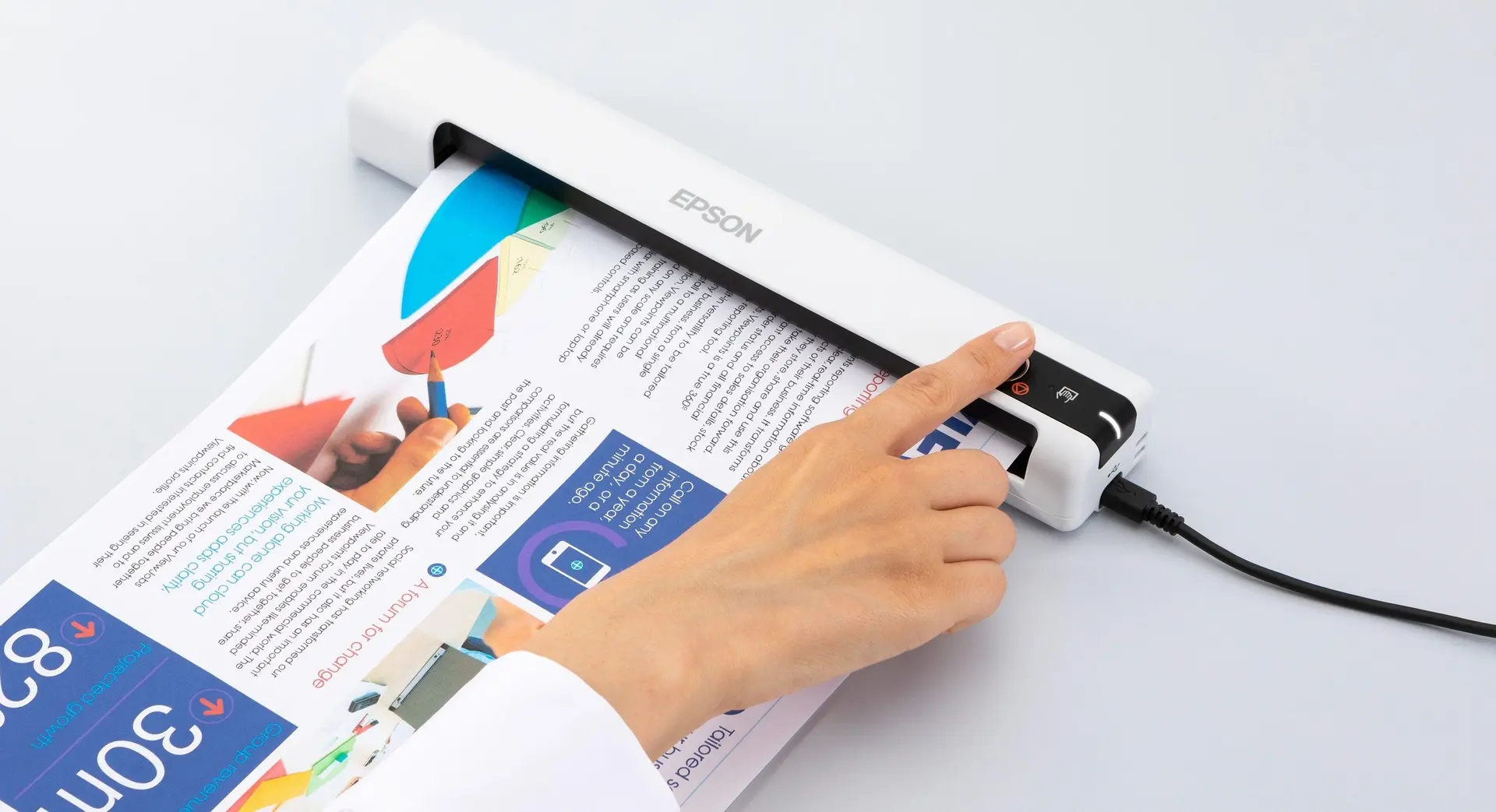 Scanner Epson WorkForce DS-70 (White)