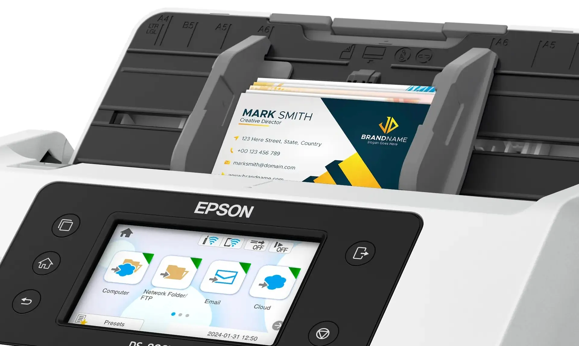 Scanner Epson WorkForce DS-800WN (White)
