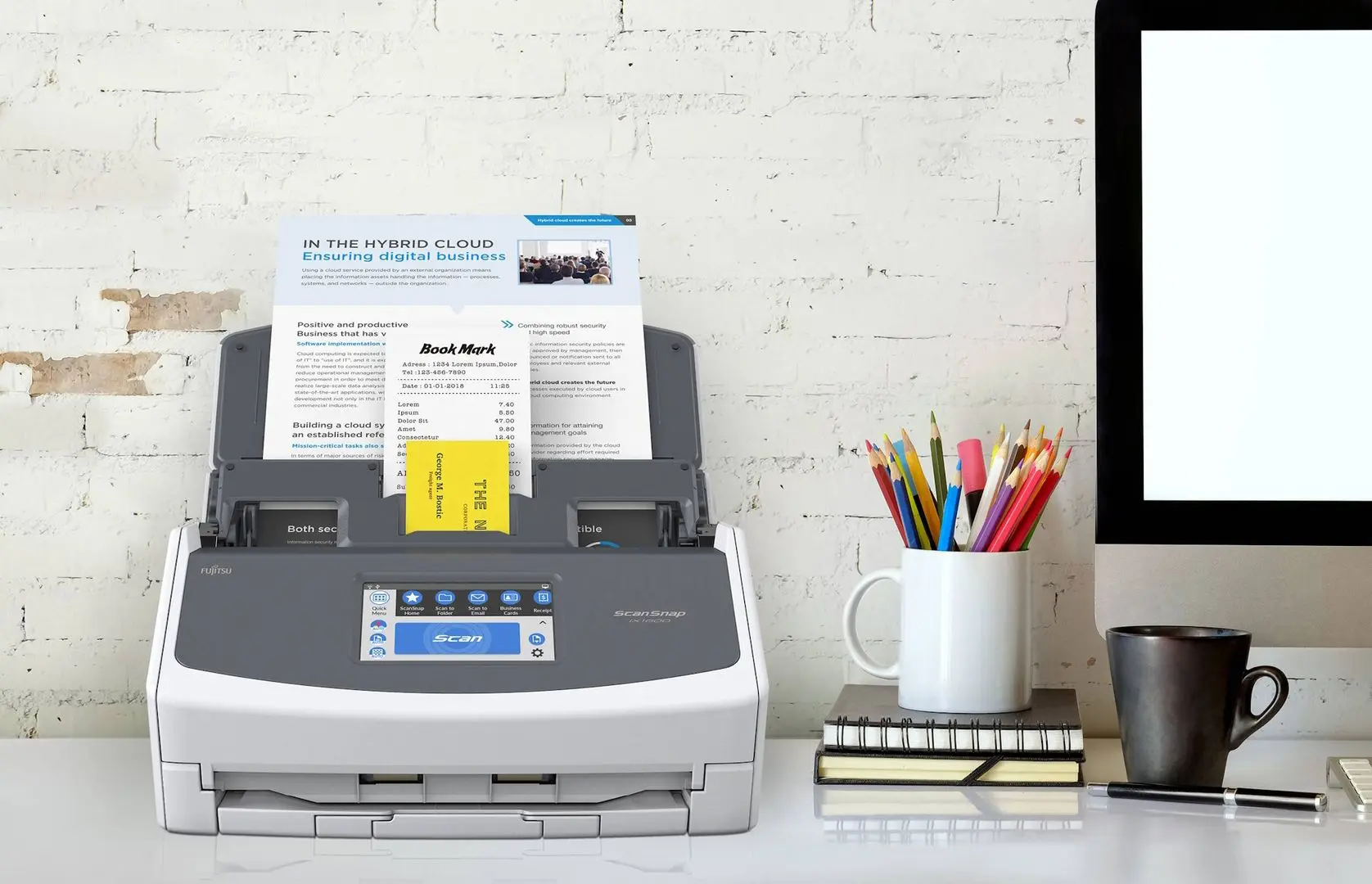 Scaner Ricoh ScanSnap iX1600 (White/Grey)