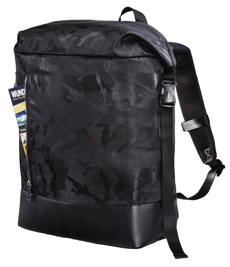Rucsac pentru laptop Hama Roll-Top Mission Camo 15.6