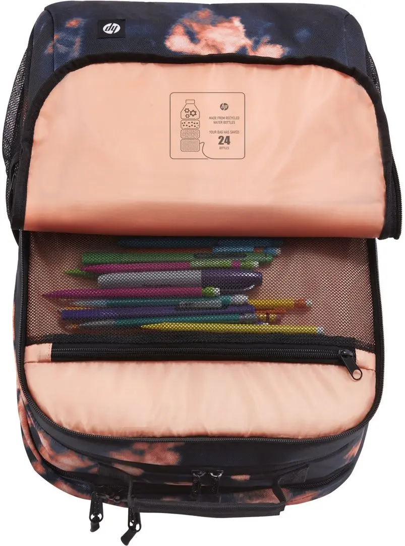 Рюкзак для ноутбука HP Campus XL Tie Dye Backpack (Black/Orange)