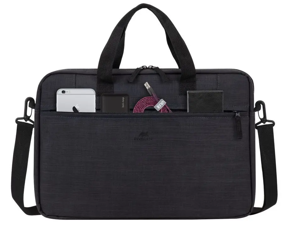 Geanta pentru laptop + mouse fara fir RivaCase Regent 8038 (Black)